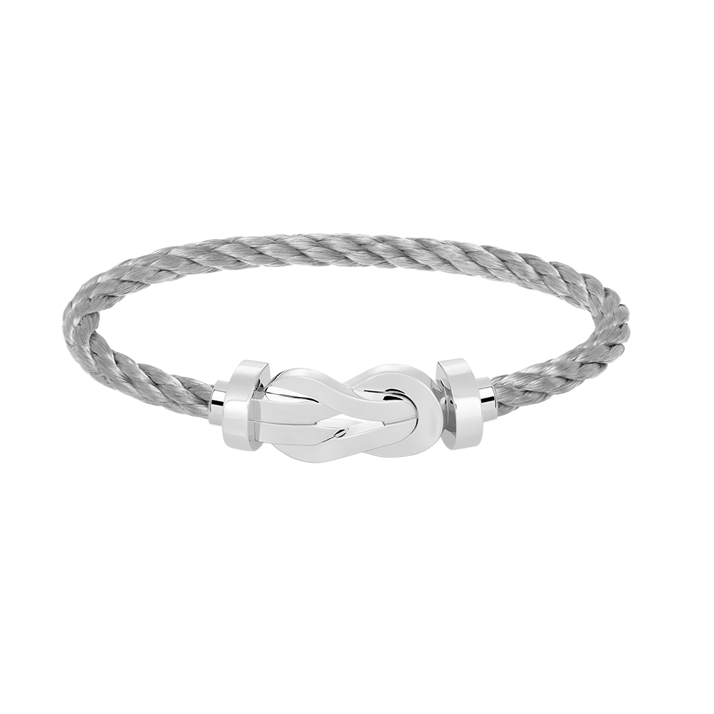 [Love Lucky]Chance Großes Armband mit 8-stelliger Schnalle, ohne Diamanten, Silber
