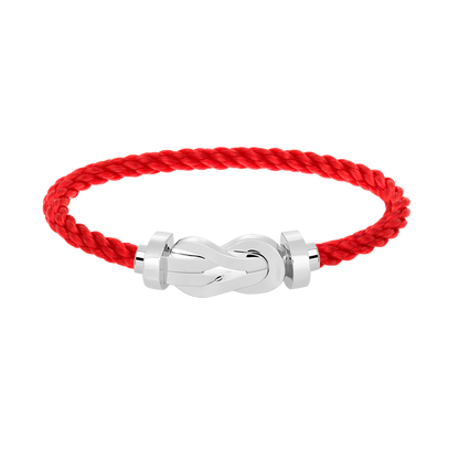 [Love Lucky]Chance Großes Armband mit 8-stelliger Schnalle, ohne Diamanten, Silber