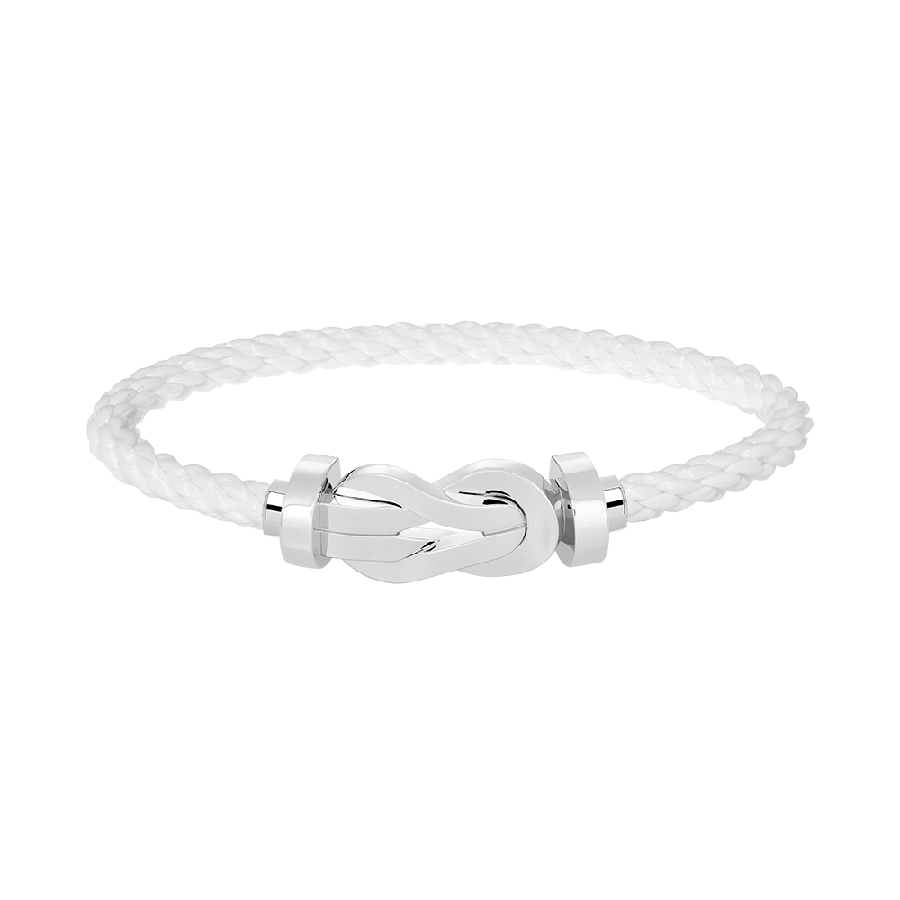 [Love Lucky]Chance Großes Armband mit 8-stelliger Schnalle, ohne Diamanten, Silber