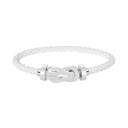 [Love Lucky]Chance Großes Armband mit 8-stelliger Schnalle, ohne Diamanten, Silber