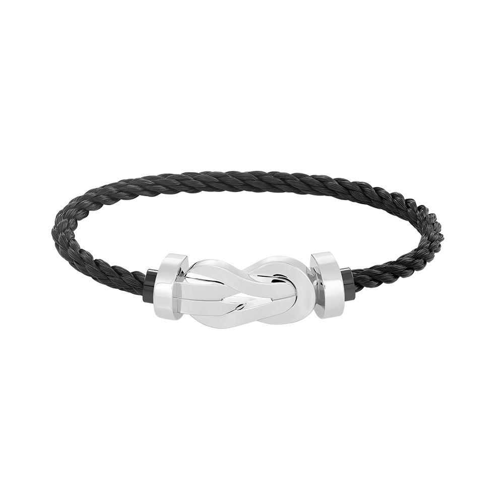 [Love Lucky]Chance Großes Armband mit 8-stelliger Schnalle, ohne Diamanten, Silber