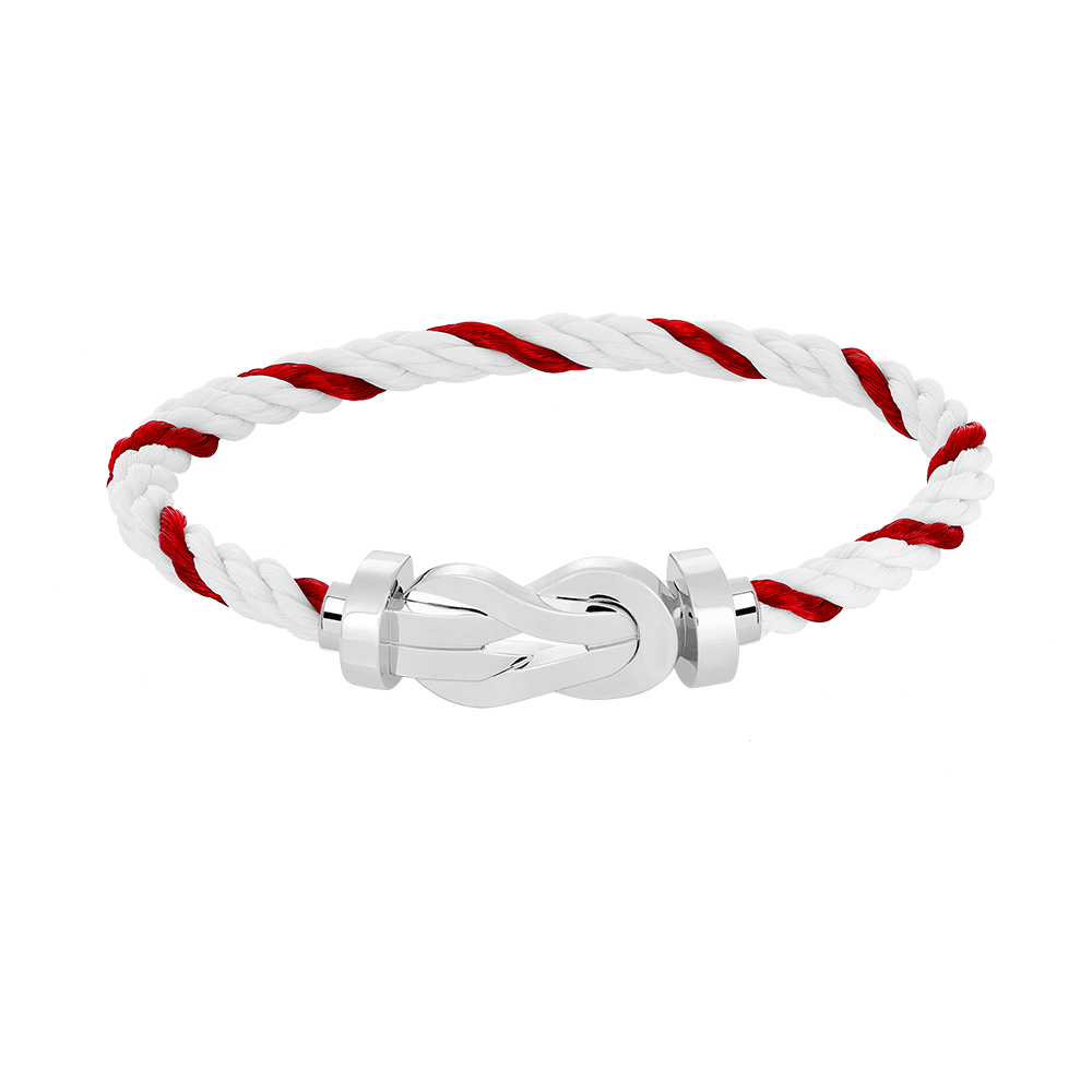 [Love Lucky]Chance Großes Armband mit 8-stelliger Schnalle, ohne Diamanten, Silber