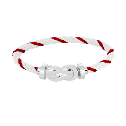 [Love Lucky]Chance Großes Armband mit 8-stelliger Schnalle, ohne Diamanten, Silber