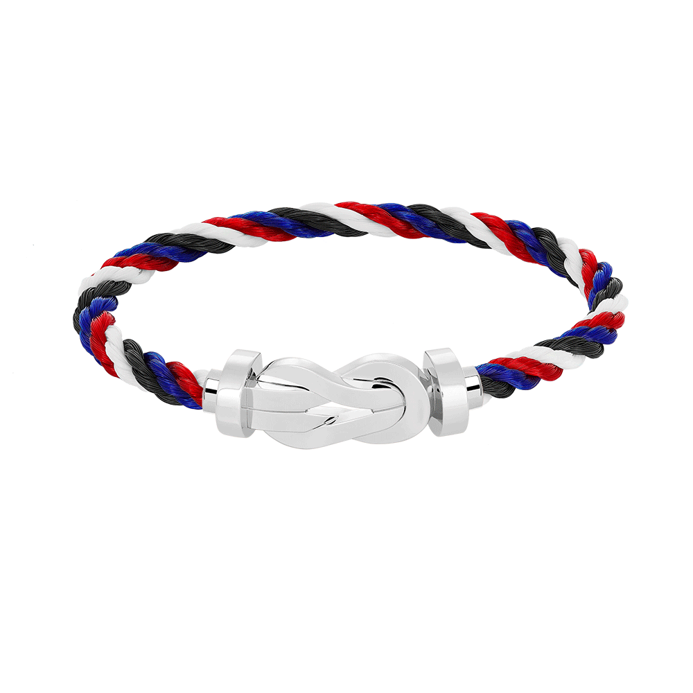 [Love Lucky]Chance Großes Armband mit 8-stelliger Schnalle, ohne Diamanten, Silber
