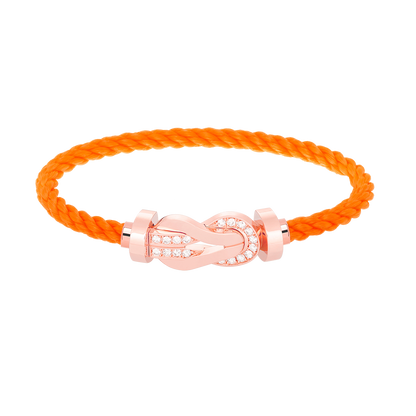 [Love Lucky]Chance großes Armband mit 8-stelliger Schnalle und halbem Diamanten in Roségold