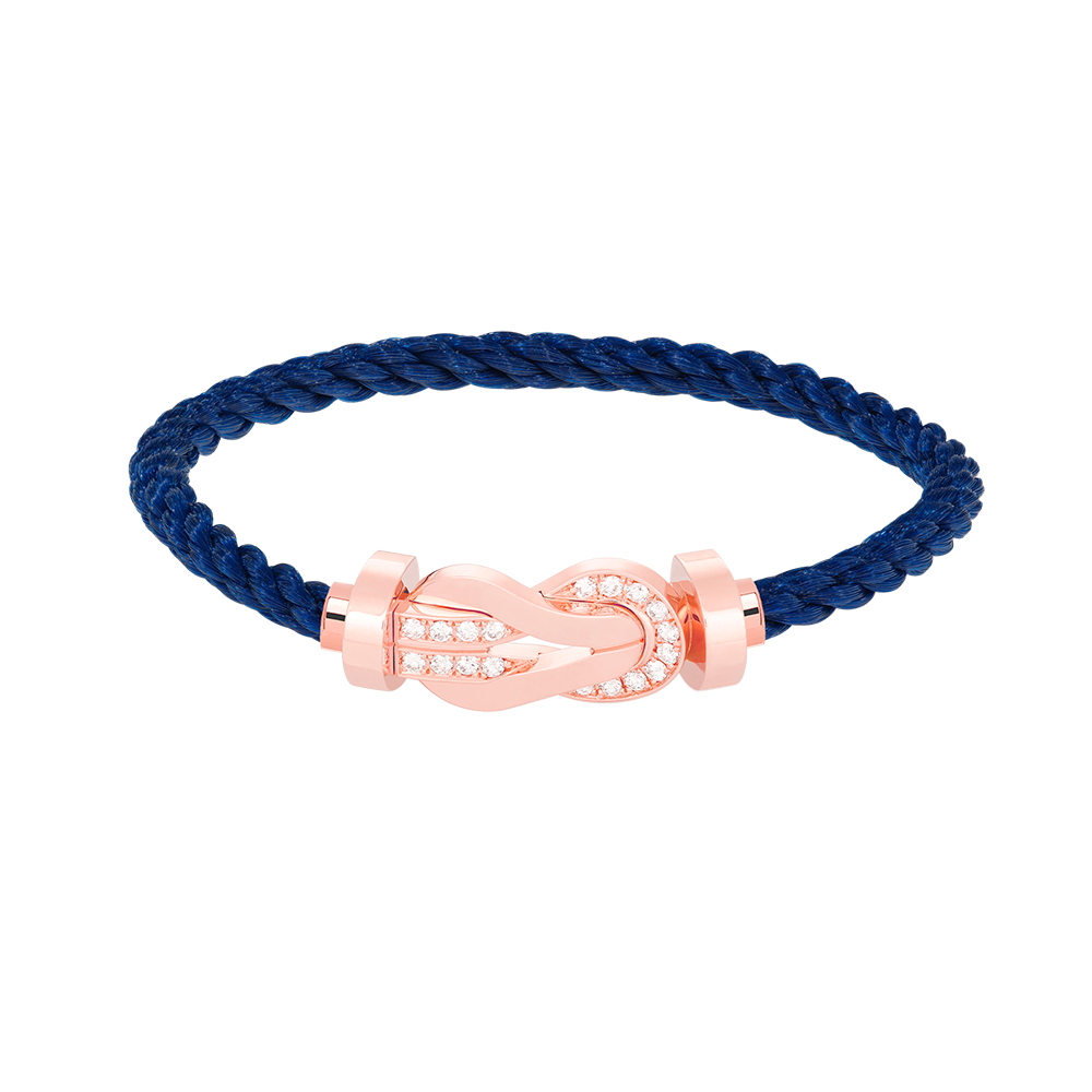 [Love Lucky]Chance großes Armband mit 8-stelliger Schnalle und halbem Diamanten in Roségold