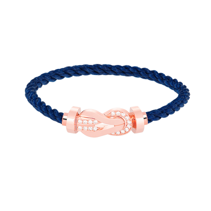 [Love Lucky]Chance großes Armband mit 8-stelliger Schnalle und halbem Diamanten in Roségold