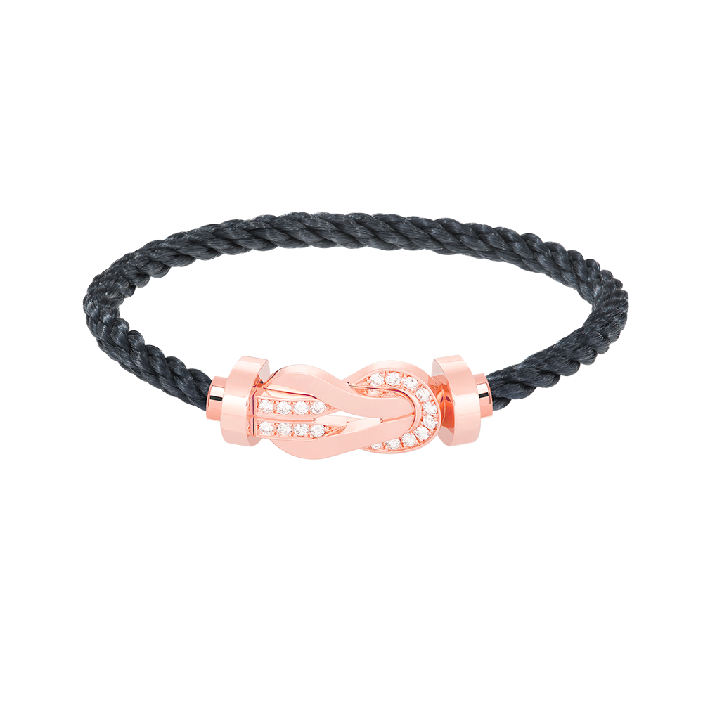 [Love Lucky]Chance großes Armband mit 8-stelliger Schnalle und halbem Diamanten in Roségold