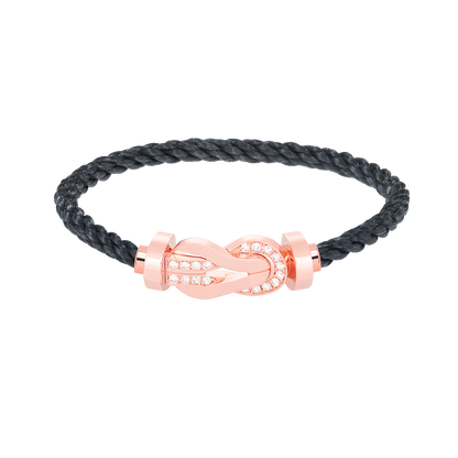 [Love Lucky]Chance großes Armband mit 8-stelliger Schnalle und halbem Diamanten in Roségold