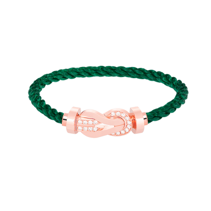 [Love Lucky]Chance großes Armband mit 8-stelliger Schnalle und halbem Diamanten in Roségold