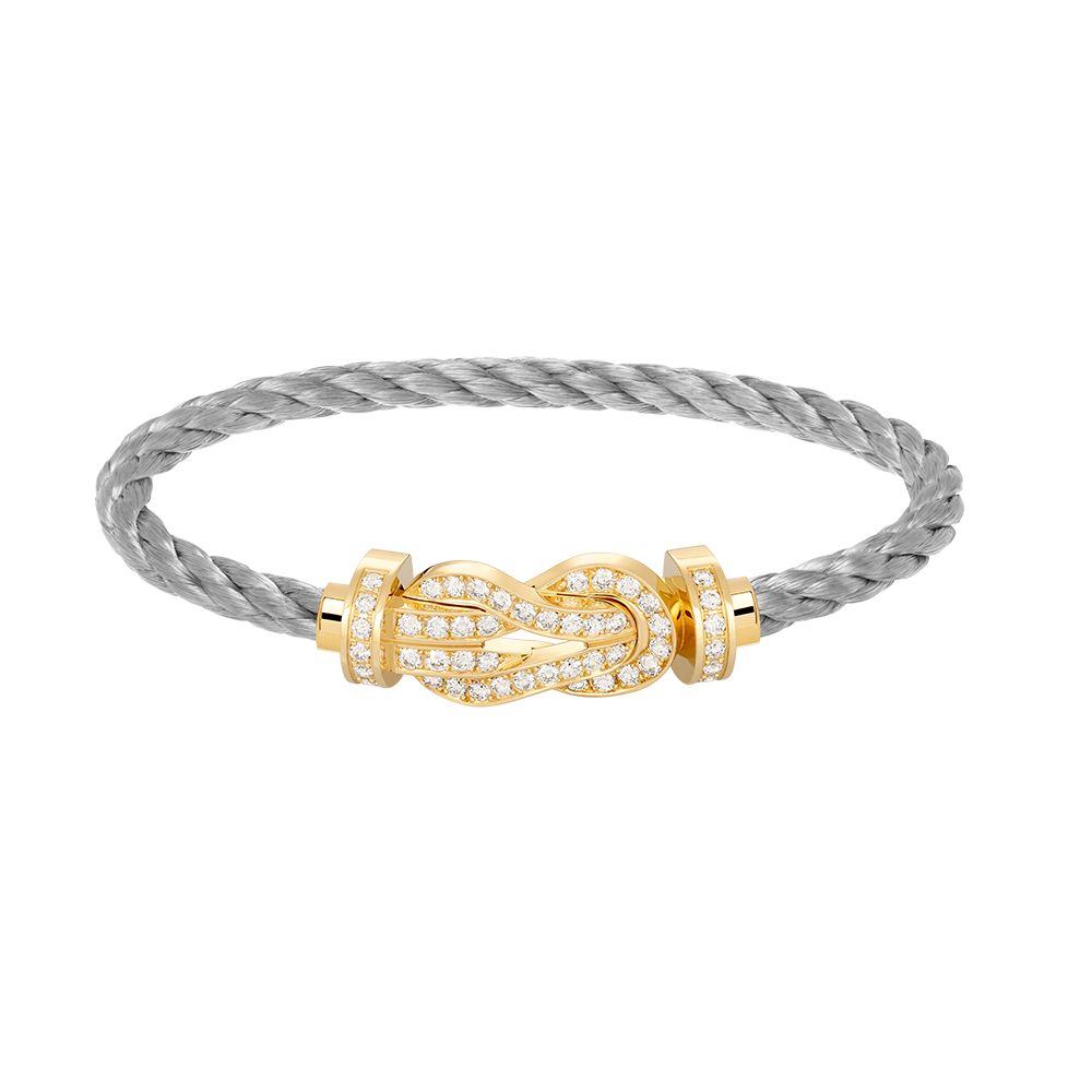 [Love Lucky]Chance Großes Armband mit 8-stelliger Schnalle und Volldiamanten in Gold