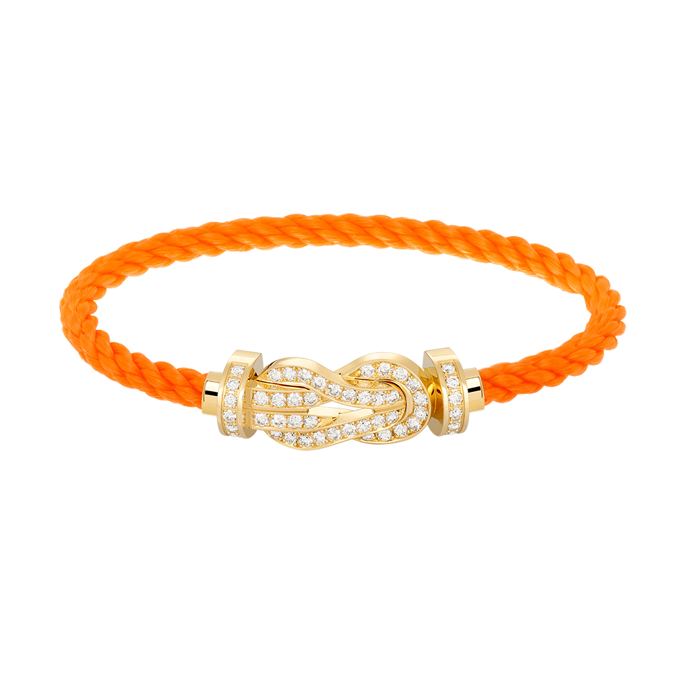 [Love Lucky]Chance Großes Armband mit 8-stelliger Schnalle und Volldiamanten in Gold