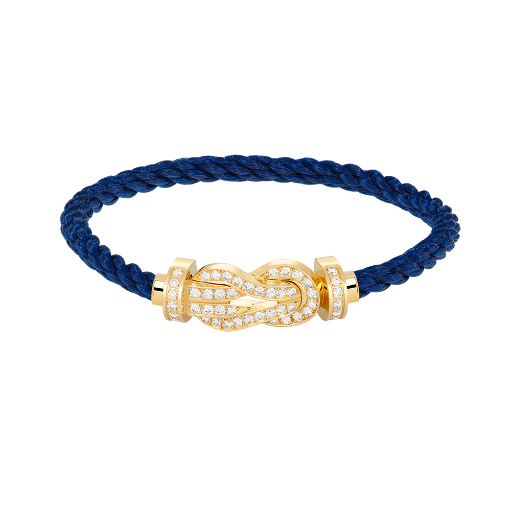 [Love Lucky]Chance Großes Armband mit 8-stelliger Schnalle und Volldiamanten in Gold