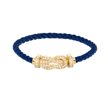 [Love Lucky]Chance Großes Armband mit 8-stelliger Schnalle und Volldiamanten in Gold