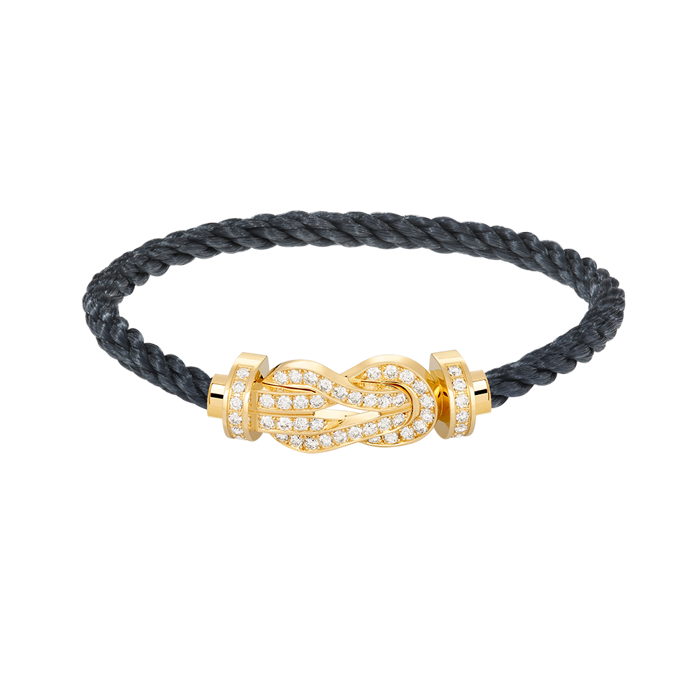 [Love Lucky]Chance Großes Armband mit 8-stelliger Schnalle und Volldiamanten in Gold