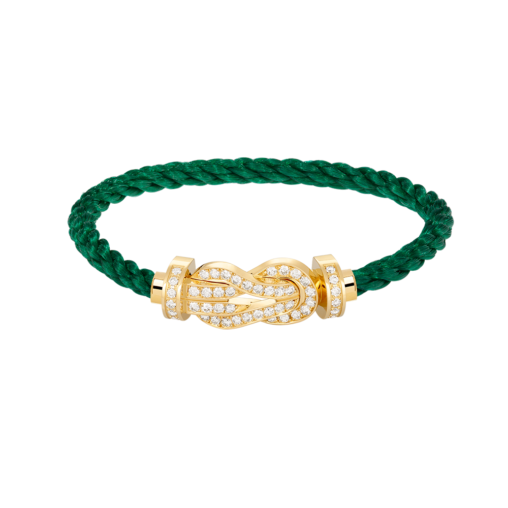 [Love Lucky]Chance Großes Armband mit 8-stelliger Schnalle und Volldiamanten in Gold