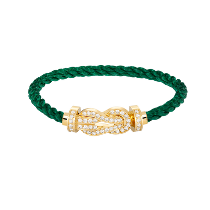 [Love Lucky]Chance Großes Armband mit 8-stelliger Schnalle und Volldiamanten in Gold