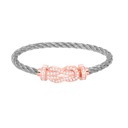 [Love Lucky]Chance großes Armband mit 8-stelliger Schnalle und Diamanten in Roségold