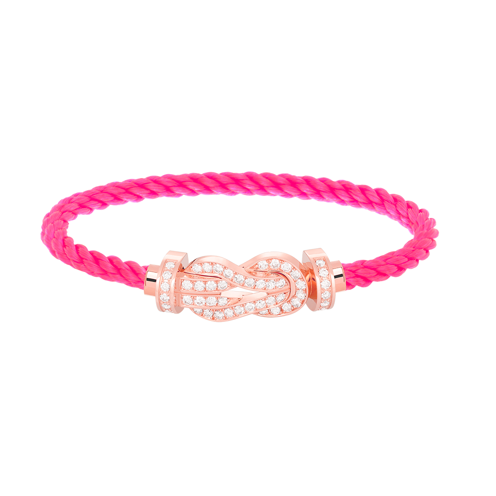 [Love Lucky]Chance großes Armband mit 8-stelliger Schnalle und Diamanten in Roségold