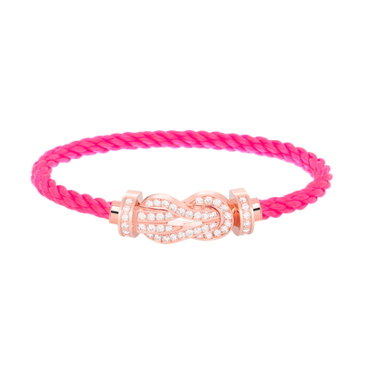 [Love Lucky]Chance großes Armband mit 8-stelliger Schnalle und Diamanten in Roségold