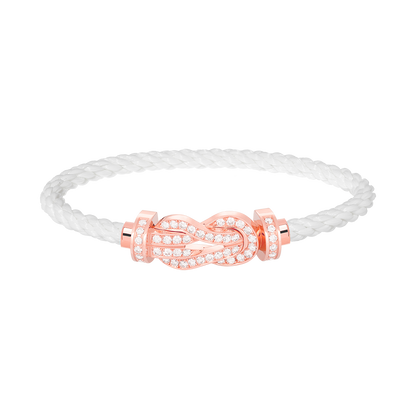 [Love Lucky]Chance großes Armband mit 8-stelliger Schnalle und Diamanten in Roségold