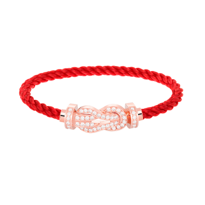 [Love Lucky]Chance großes Armband mit 8-stelliger Schnalle und Diamanten in Roségold