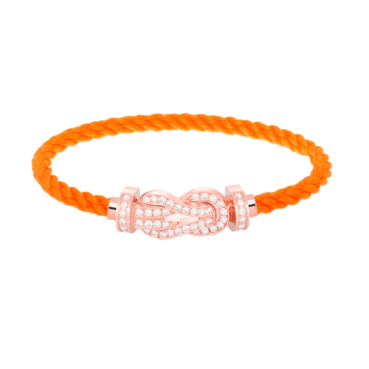 [Love Lucky]Chance großes Armband mit 8-stelliger Schnalle und Diamanten in Roségold