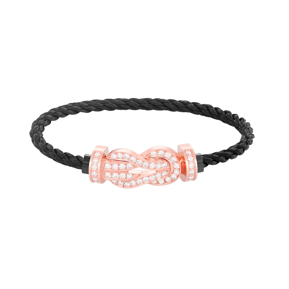 [Love Lucky]Chance großes Armband mit 8-stelliger Schnalle und Diamanten in Roségold