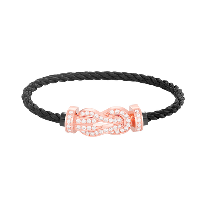 [Love Lucky]Chance großes Armband mit 8-stelliger Schnalle und Diamanten in Roségold