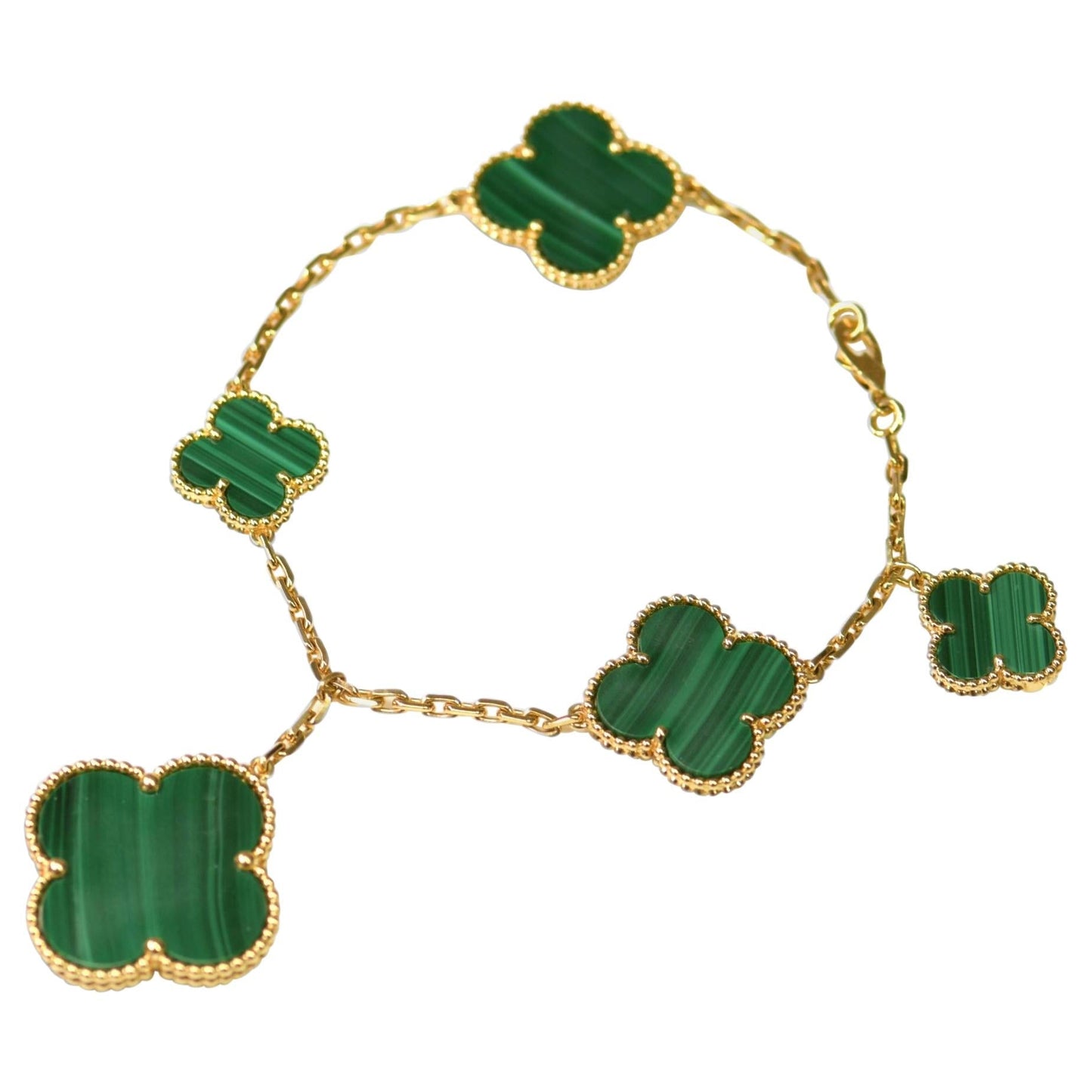 [Love Lucky] MAGIC CLOVER MALACHIT GOLD ARMBAND 5 MOTIVE
