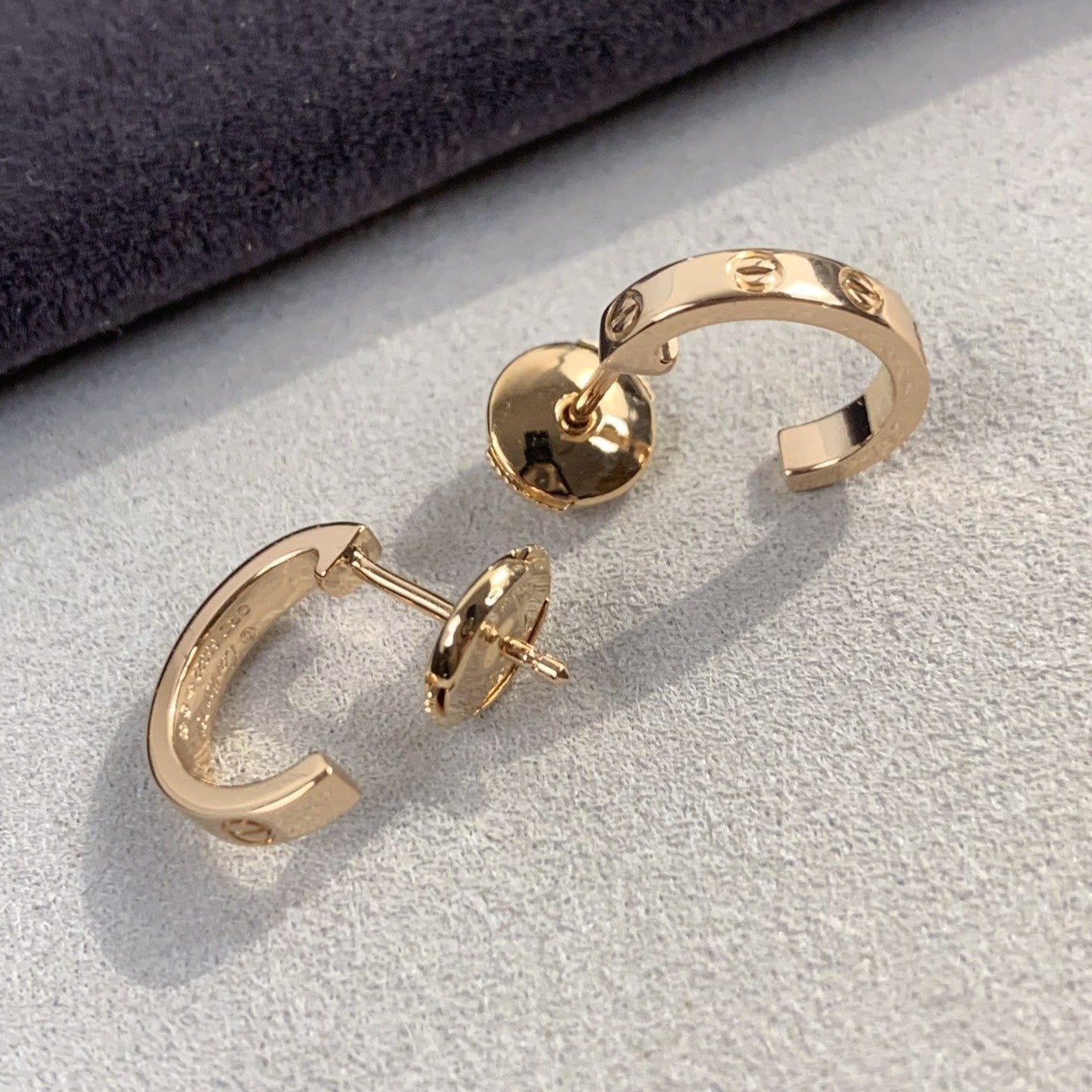 [Love Lucky] LIEBESOHRRINGE 2,65 MM ROSA GOLD 
