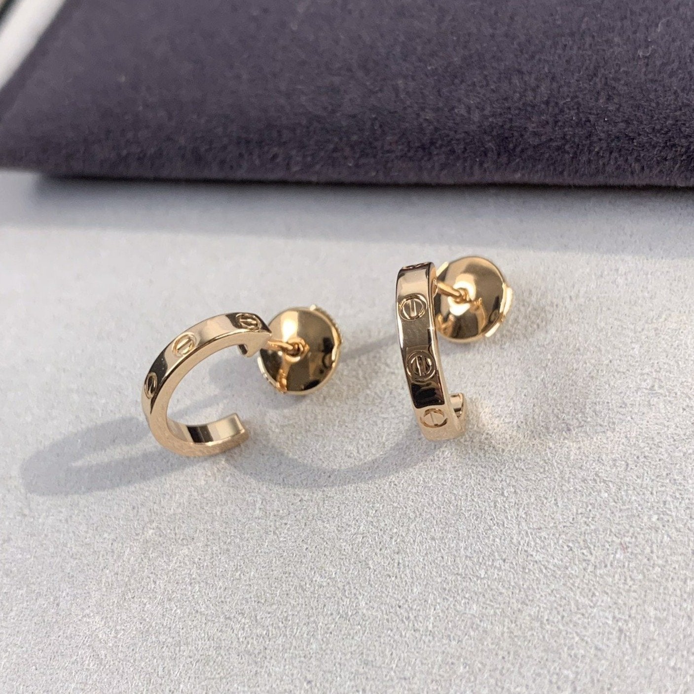 [Love Lucky] LIEBESOHRRINGE 2,65 MM ROSA GOLD 