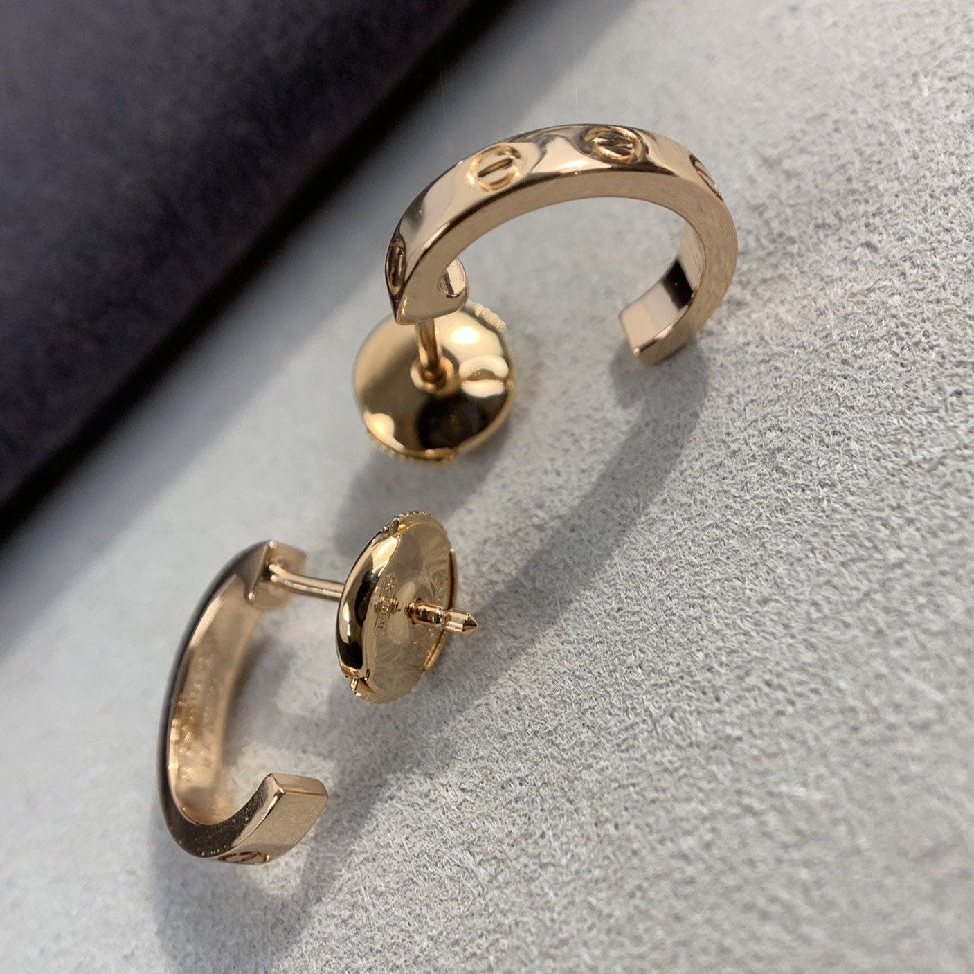 [Love Lucky] LIEBESOHRRINGE 2,65 MM ROSA GOLD 