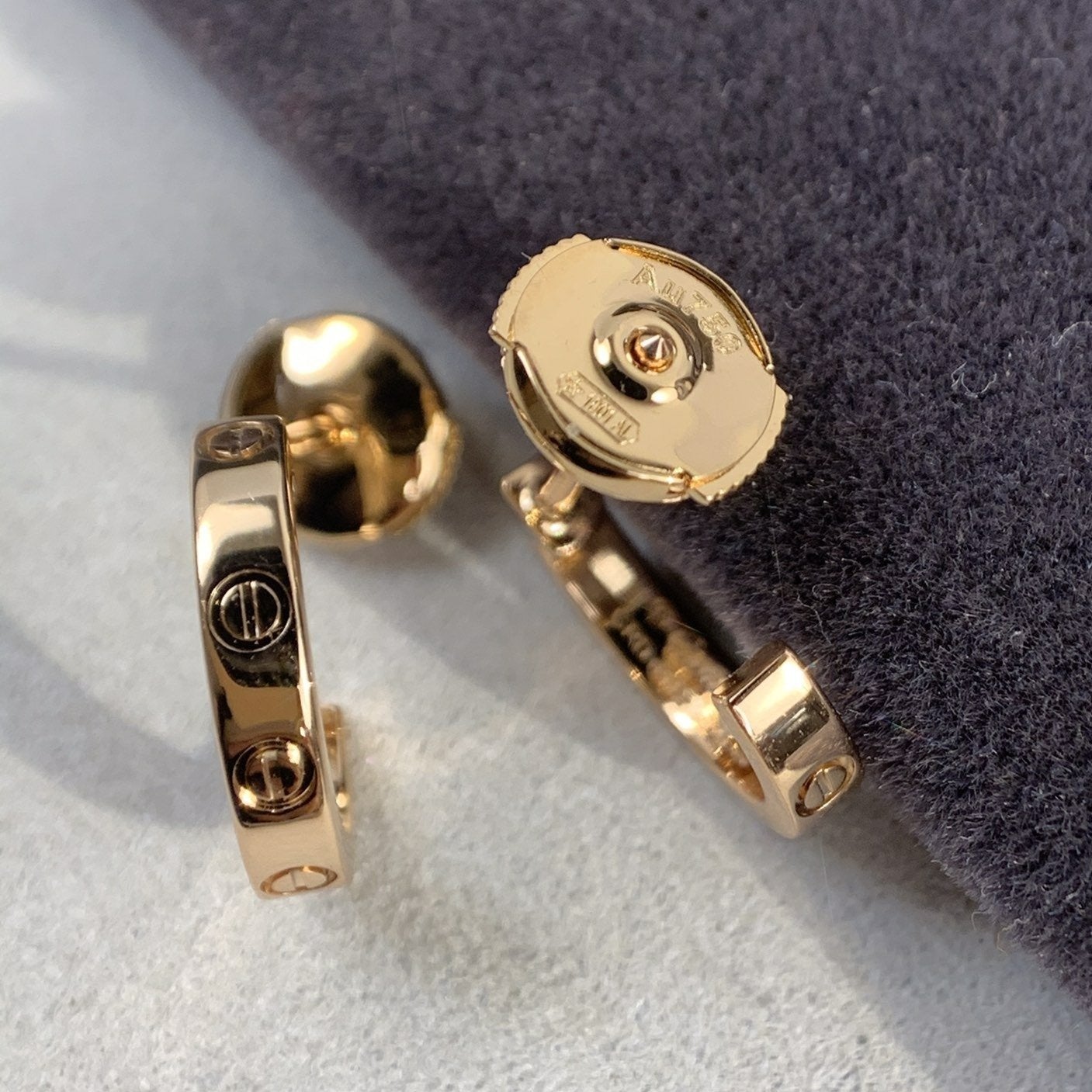 [Love Lucky] LIEBESOHRRINGE 2,65 MM ROSA GOLD 