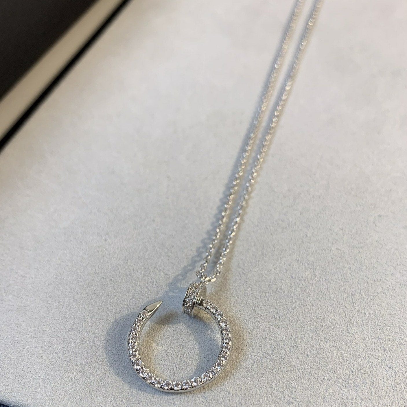 [Love Lucky]JUSTE Halskette Silber Diamanten 