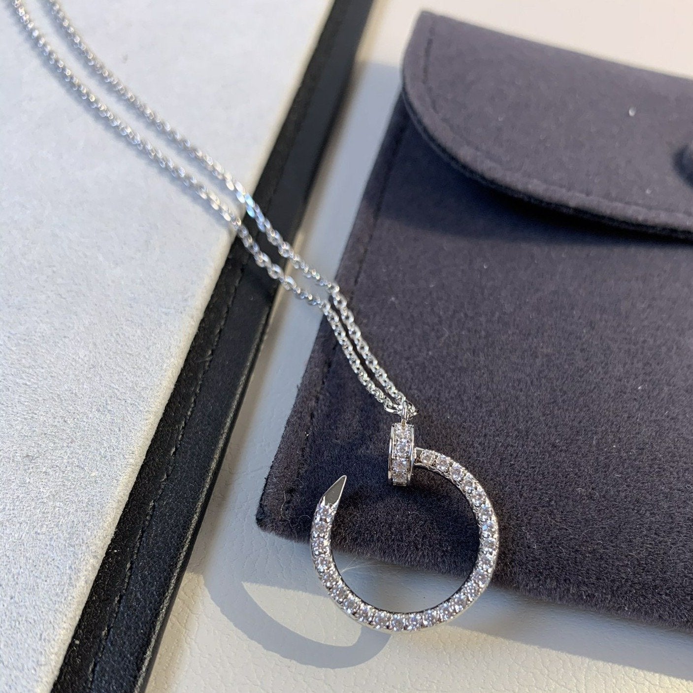 [Love Lucky]JUSTE Halskette Silber Diamanten 