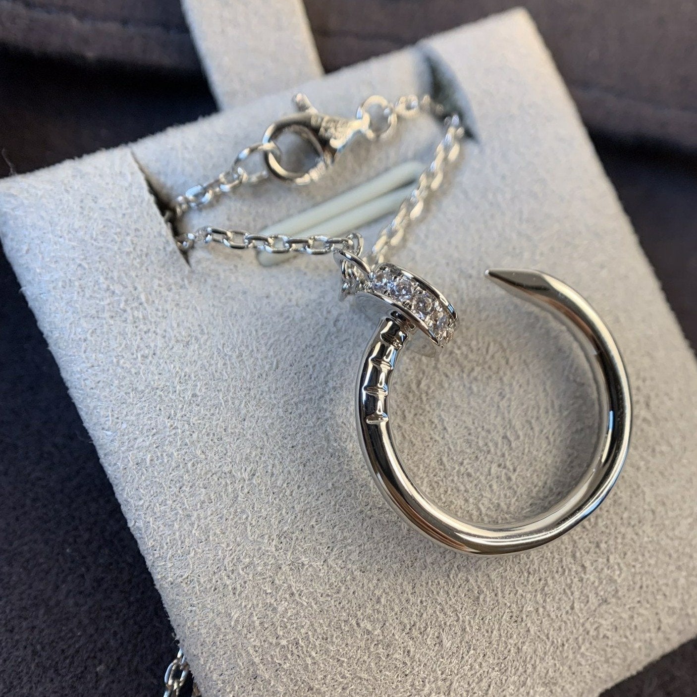 [Love Lucky]JUSTE Halskette Silber Diamanten 