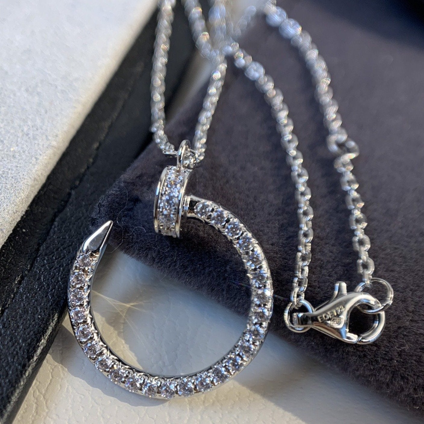[Love Lucky]JUSTE Halskette Silber Diamanten 