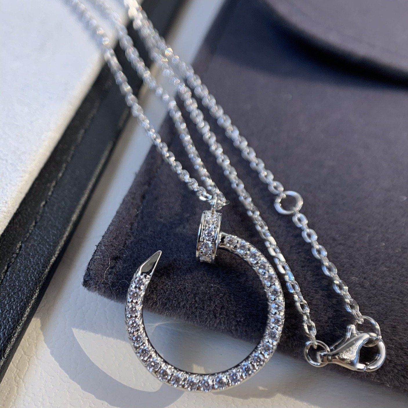 [Love Lucky]JUSTE Halskette Silber Diamanten 