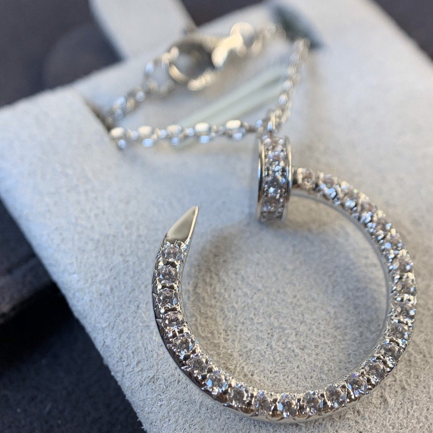 [Love Lucky]JUSTE Halskette Silber Diamanten 