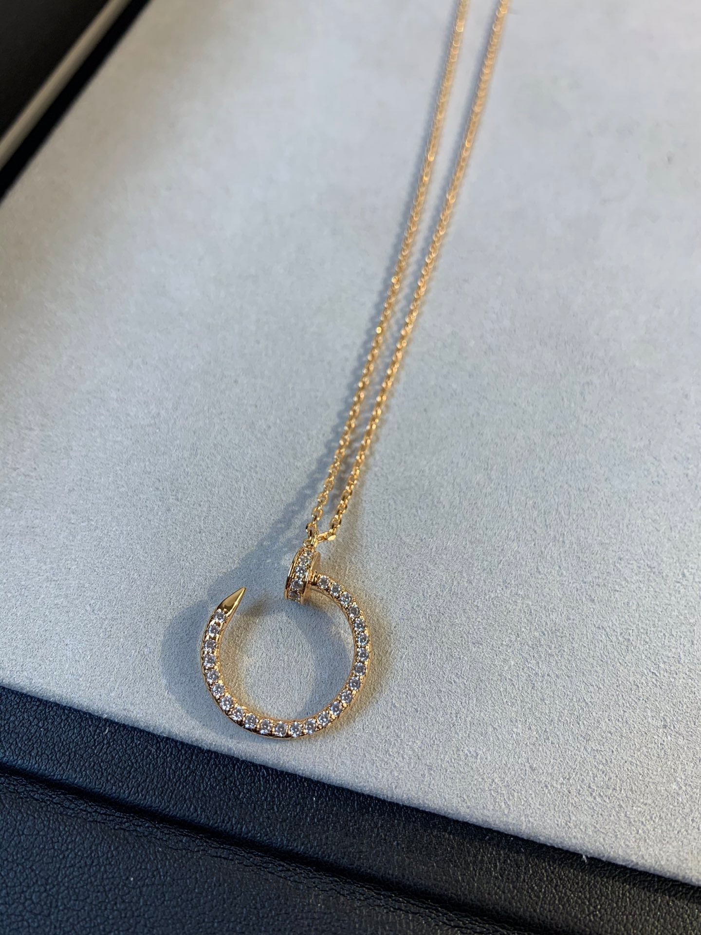 [Love Lucky]JUSTE HALSKETTE ROTGOLD DIAMANTEN 
