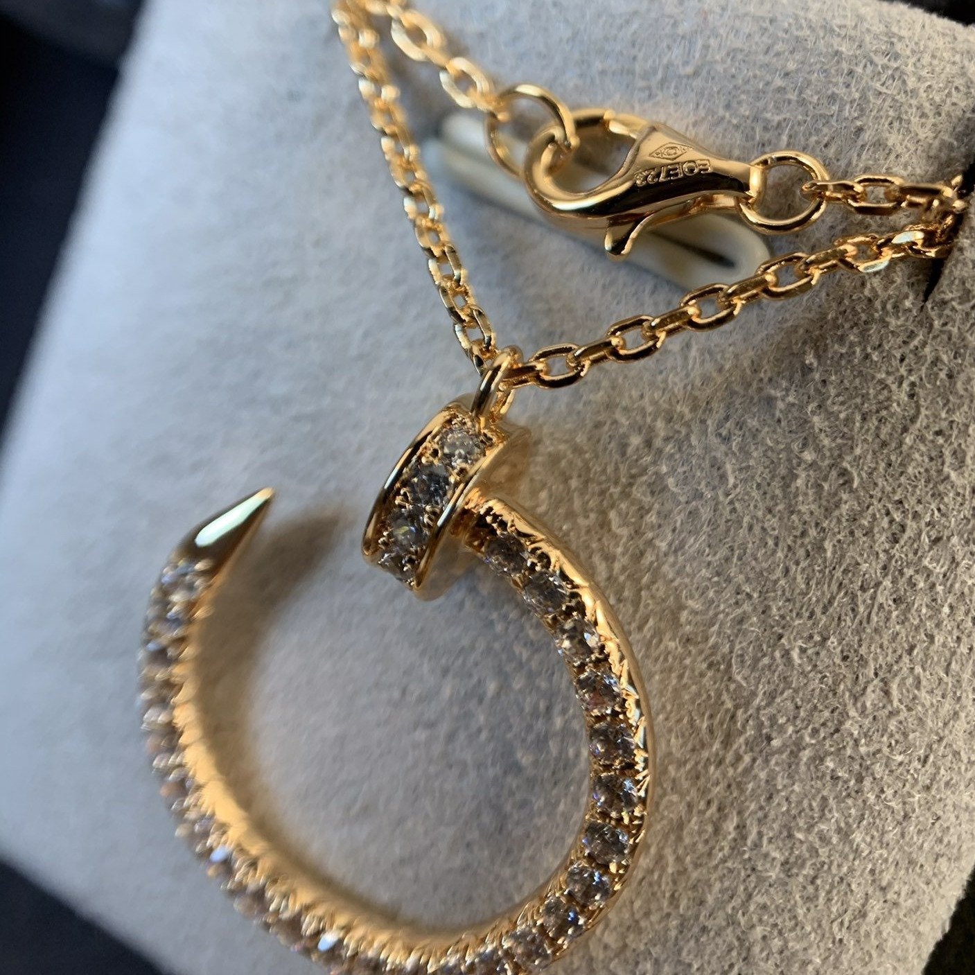 [Love Lucky]JUSTE HALSKETTE ROTGOLD DIAMANTEN 