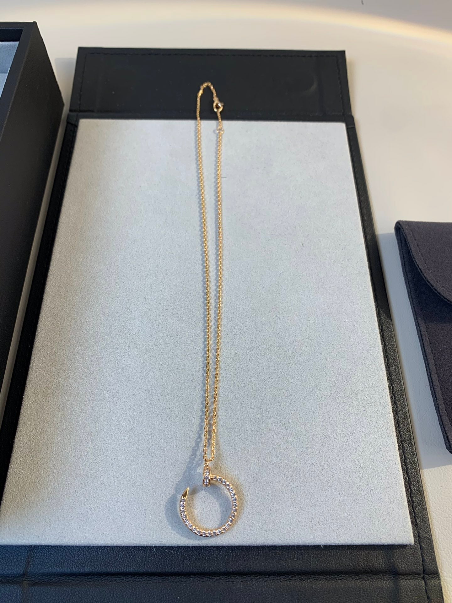 [Love Lucky]JUSTE HALSKETTE ROTGOLD DIAMANTEN 