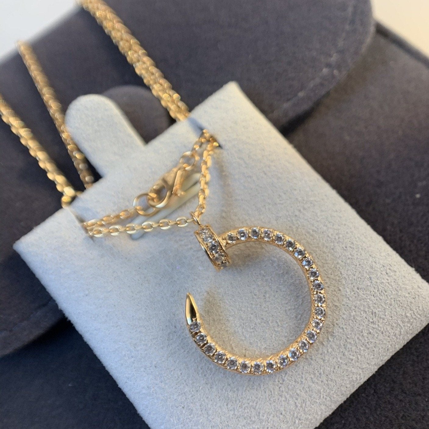 [Love Lucky]JUSTE HALSKETTE ROTGOLD DIAMANTEN 