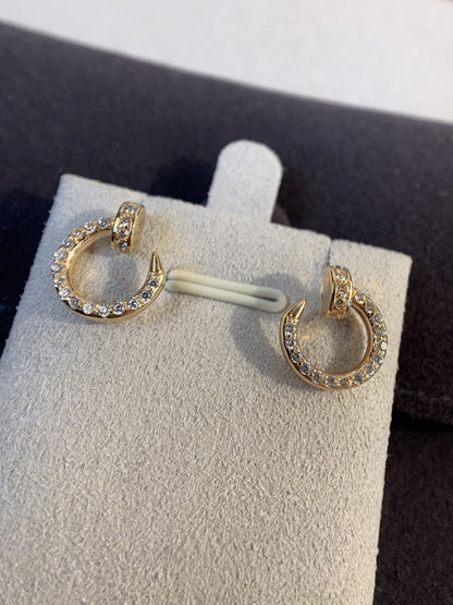 [Love Lucky]JUSTE EARRINGS GOLD DIAMONDS