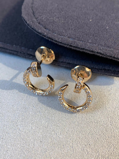 [Love Lucky]JUSTE EARRINGS GOLD DIAMONDS