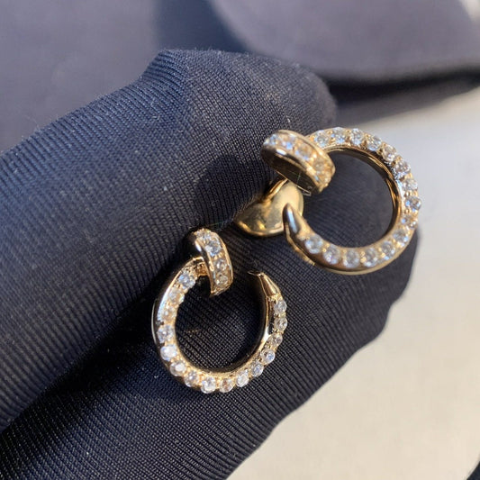 [Love Lucky]JUSTE OHRRINGE GOLD DIAMANTEN 