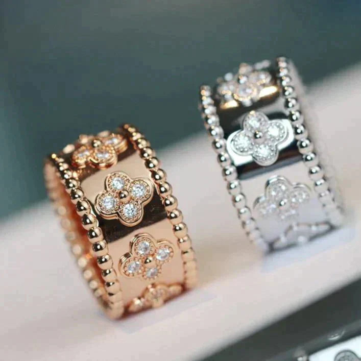 [Love Lucky]CLOVER KALEIDOSCOPE RING 10MM