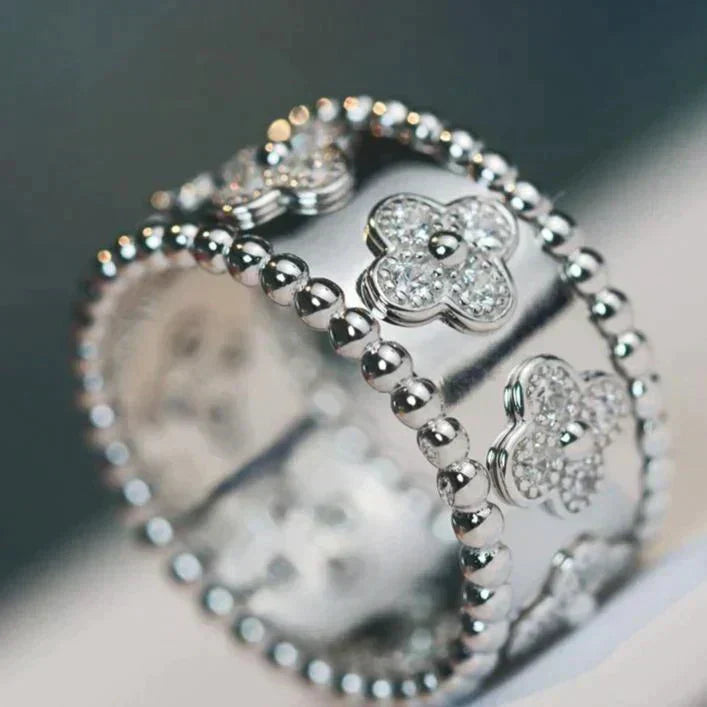 [Love Lucky]CLOVER KALEIDOSCOPE RING 10MM