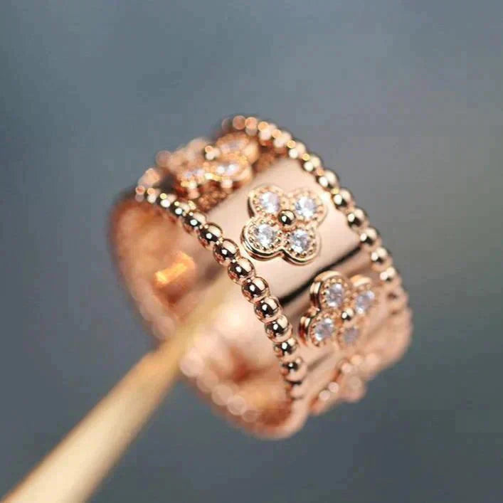 [Love Lucky]CLOVER KALEIDOSCOPE RING 10MM
